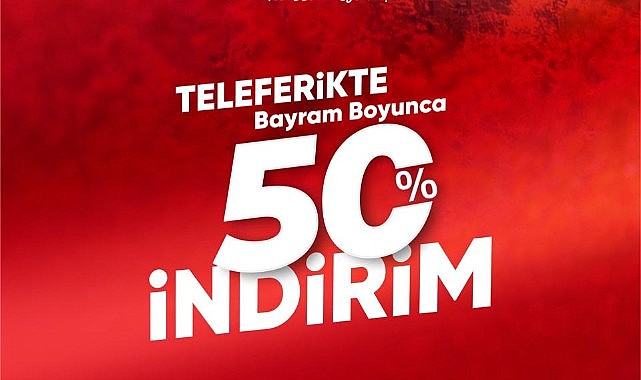 Kartepe Teleferik yarın yüzde 50 indirimli!