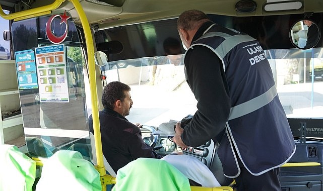 Toplu taşımada araçları denetlendi