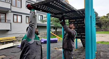 Çayırova’daki iki parkta yenileme çalışması yapılıyor