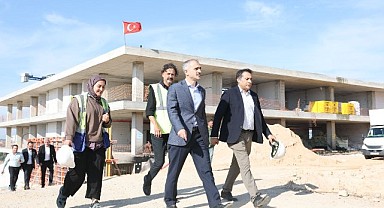 Çiftçi, Spor Lisesi inşaatını yerinde inceledi