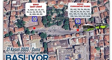 Cumhuriyet Parkı otobüs durağının yeri değiştirildi