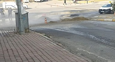 Darıca’da doğalgaz borusu patladı!