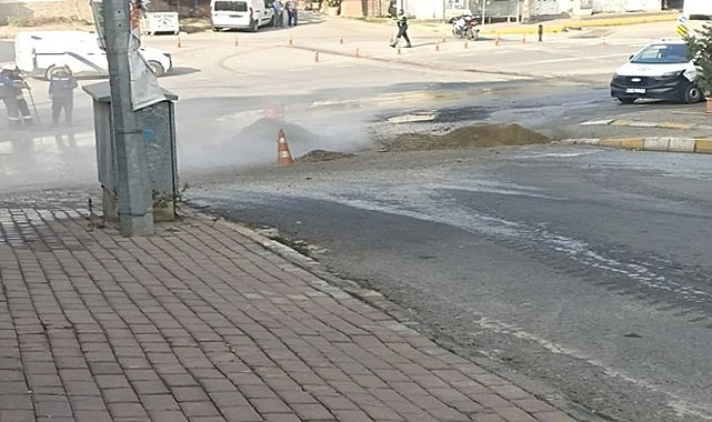 Darıca’da doğalgaz borusu patladı!