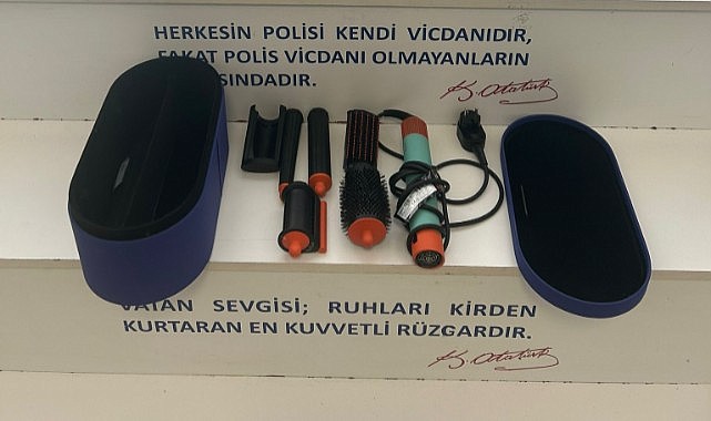 Evden ziynet eşyası ve saç şekillendirici çalan hırsız yakalandı!