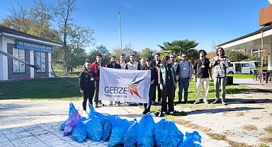 GTÜ öğrencilerinden çevreci adım! Kampüsü temizlediler