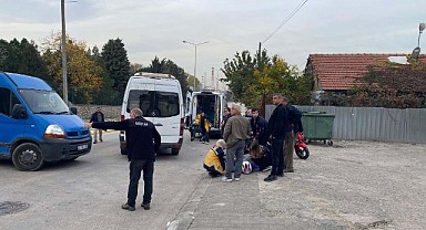 Panelvan ile çarpışan motosikletli yaralandı!