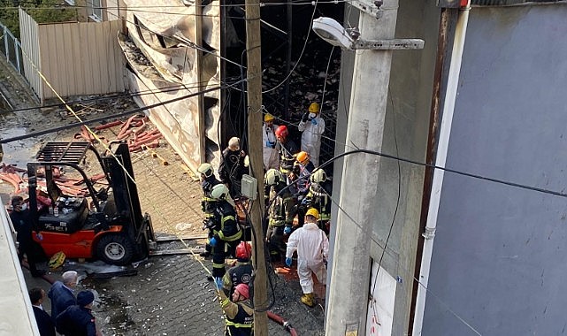 Yangında vefat edenlerin cansız bedenleri morga kaldırıldı!