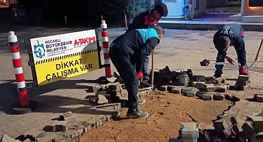 7/24 yol çalışmaları sürüyor