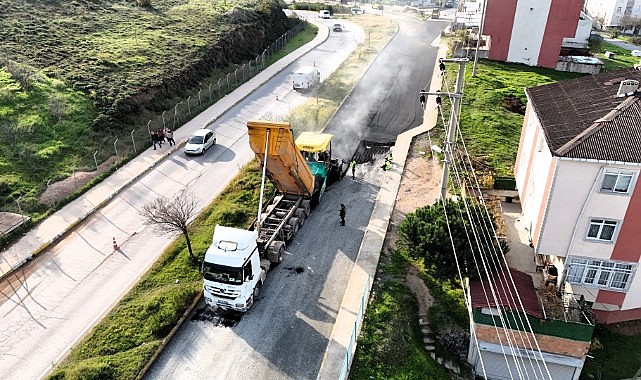 Anadolu Caddesi’nde yol yenilendi