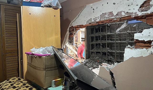 Beton dökerken yan evin duvarını yıktılar!