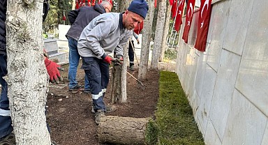 Gebze Şehitliği’nde bakım ve onarım yapıldı