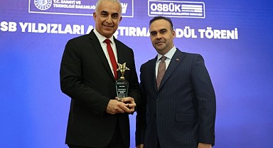 GOSB, OSB Yıldızları Araştırması'nda Ar-Ge ödülü aldı