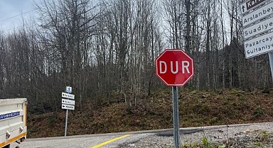 Kartepe zirve yolunda hasarlı levhalar onarıldı