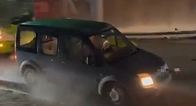 Trafiği birbirine katan sürücü yakalandı!