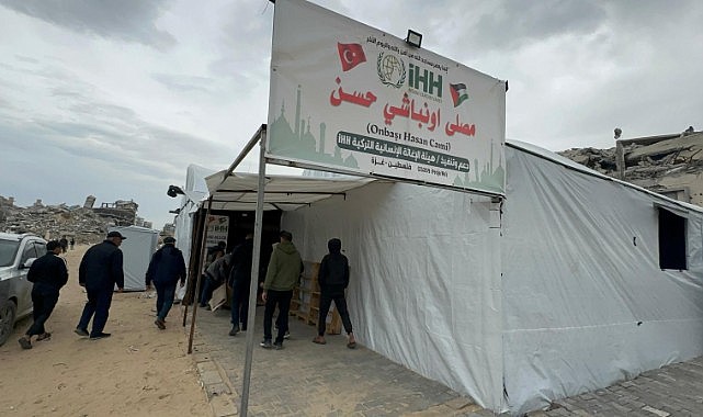 Büyükşehir Gazze’ye çadır cami kurdu