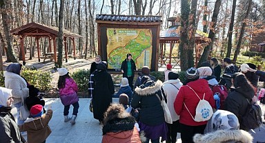 Çocuklar, kuşların doğal yaşamlarını keşfetti