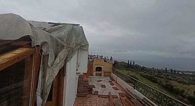 Fırtına mağduru şehit ailesi yalnız bırakılmadı