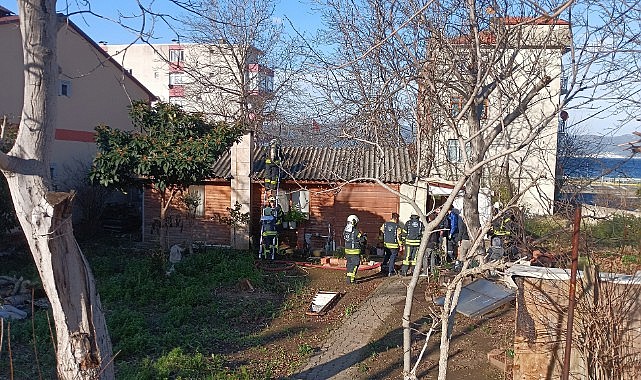 Gecekonduda yangın paniği!