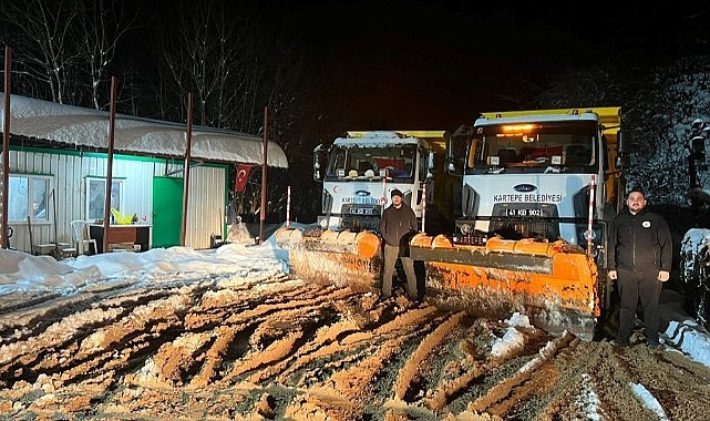 Kartepe’de gece boyunca hizmet verdiler!