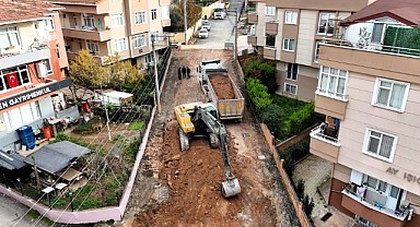 Özbay Sokak’ta çalışmalar sürüyor