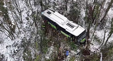 Şarampole uçan otobüste 39 kişi yaralandı!