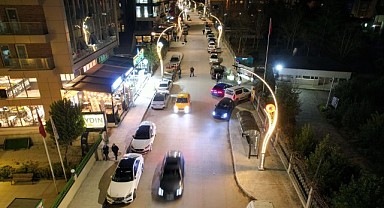 Şehit Ergün Köncü Caddesi ışıklandırıldı