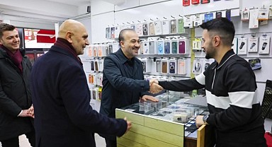 Talus, Çayırovalı esnafları ziyaret etti