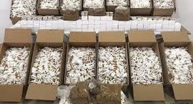 600 bin kaçak makaron ele geçirildi!