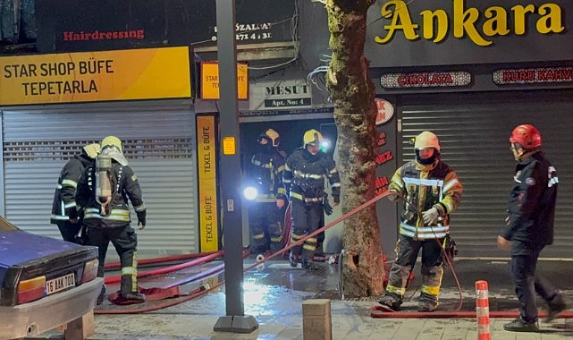 7 katlı binada çıkan yangın panik yarattı!