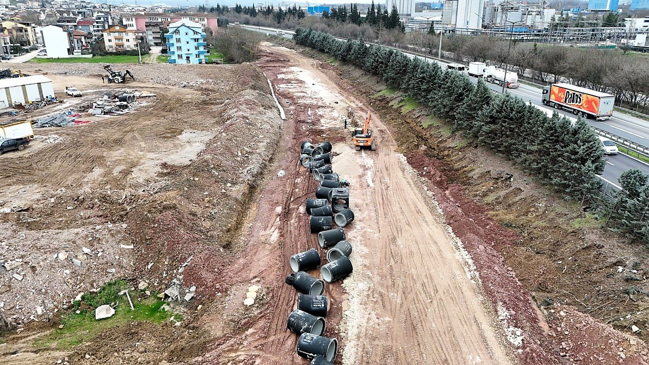 Alikahya TEM Bağlantı Yolu’nda çalışmalar sürüyor