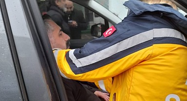 Başkan Orhan ve ekibinin aracına otobüs çarptı!