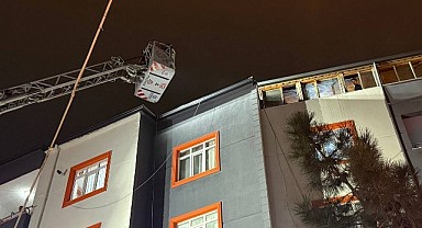 Beş katlı binada yangın paniği!