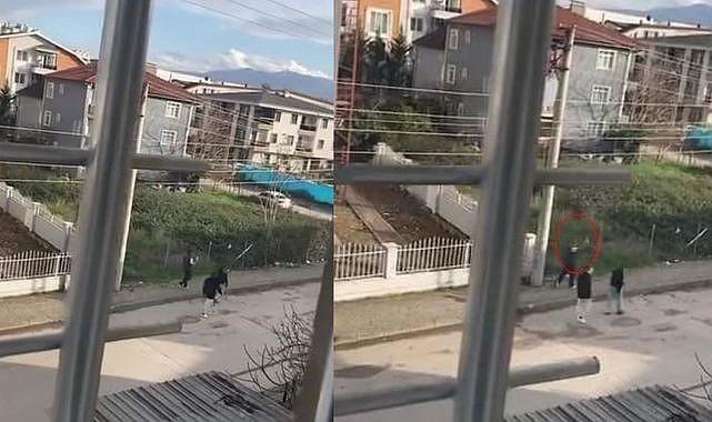 Bir çocuk sokak ortasında ateş açtı!