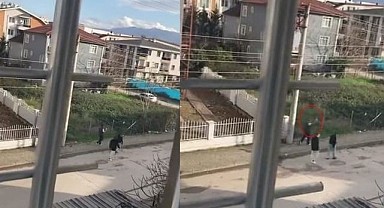 Bir çocuk sokak ortasında ateş açtı!