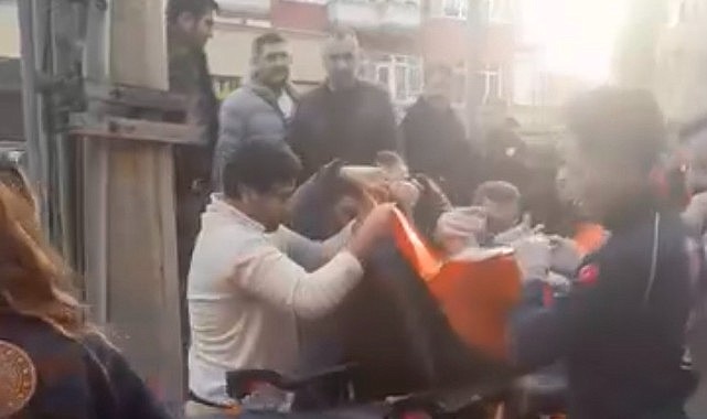 Dükkânının önünde saldırıya uğradı!