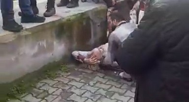 Dükkânının önünde saldırıya uğradı!