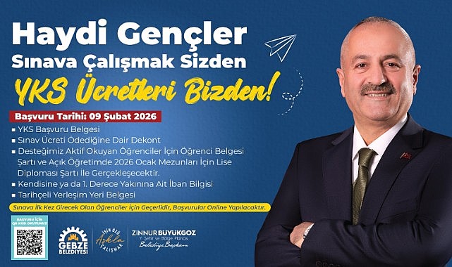 Gebze Belediyesi, YKS’ ücretlerini karşılacak!