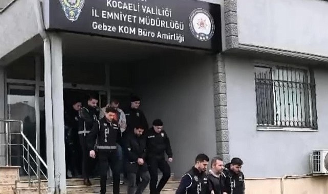 Gebze’de film gibi gasp! 19 kişi gözaltına alındı