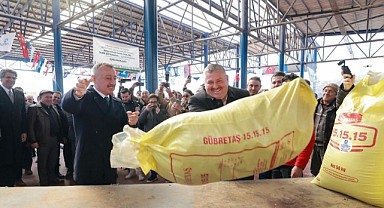 Hibeli gübre dağıtımı başladı