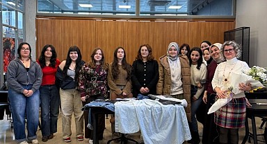 Japon tekniği ile nakış fikirlerini keşfettiler