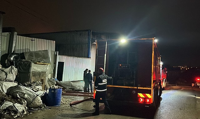 Metal işleme firmasında çıkan yangın korkuttu!