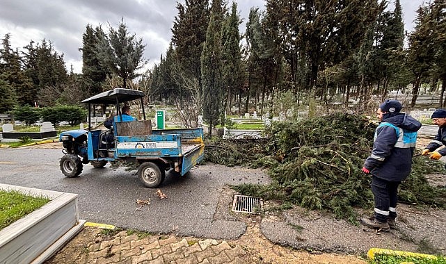 Mezarlıklara bayram bakımı yapılıyor