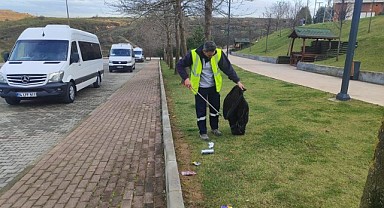 Park ve bahçeler temizleniyor!