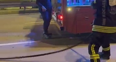  Seyir halindeki tırda yangın çıktı!