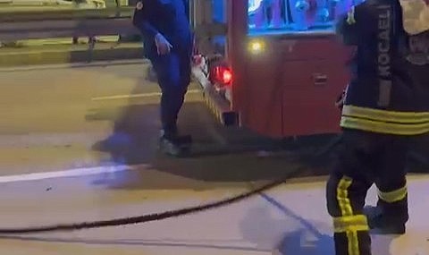  Seyir halindeki tırda yangın çıktı!