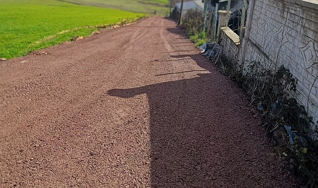 Tahtalı’da stabilize yol çalışması gerçekleştirildi