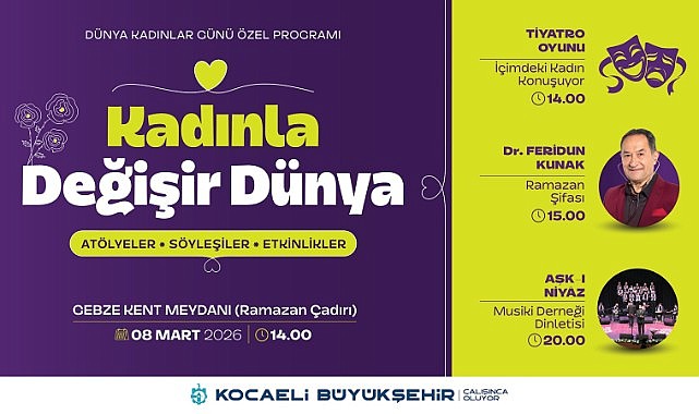 8 Mart’ta Kocaeli’de ‘farklı’ kutlanacak