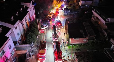 Başiskele'de çıkan yangın korkuttu