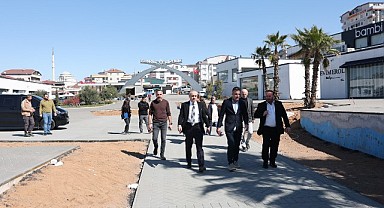 Çiftçi, devam eden projeleri inceledi