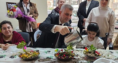 Engelli bireyler teraryum atölyesinde buluştu